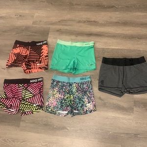 Medium Nike compression shorts bundle with 1 adidas compression shorts